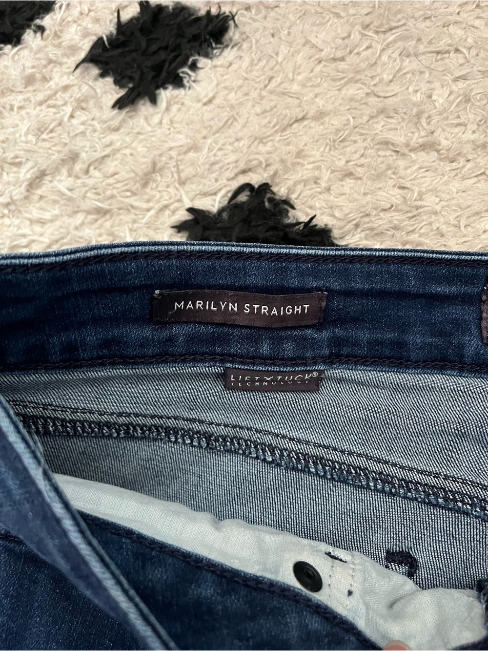 NYDJ size 6 marilyn straight Women's Blue Straight-Leg Jeans - Picture 7 of 11